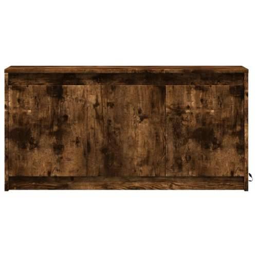 TV ormarić s LED svjetlima boja hrasta 100x34x50 cm drveni - Dimljeni hrast 1 Cijena