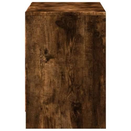 TV ormarić s LED svjetlima boja hrasta 100x34x50 cm drveni - Dimljeni hrast 1 Cijena
