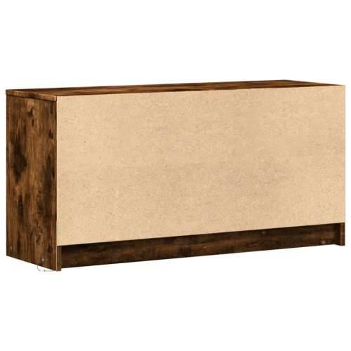 TV ormarić s LED svjetlima boja hrasta 100x34x50 cm drveni - Dimljeni hrast 1 Cijena