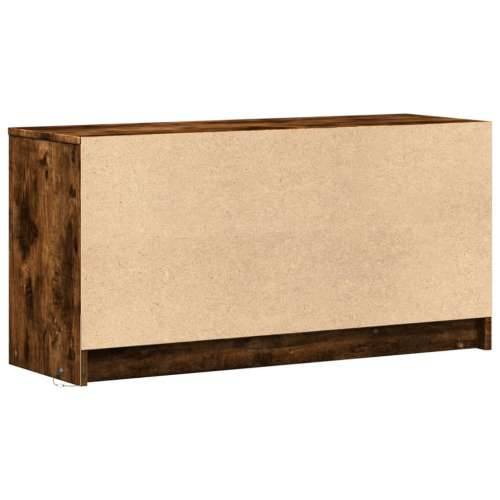 TV ormarić s LED svjetlima boja hrasta 100x34x50 cm drveni - Dimljeni hrast 1 100 cm Cijena