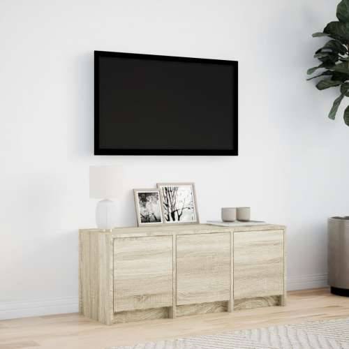 TV ormarić s LED svjetlima boja hrasta 97x34x40 cm drveni - sonoma hrast 1 97 cm Cijena