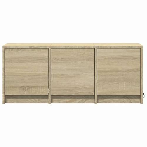 TV ormarić s LED svjetlima boja hrasta 97x34x40 cm drveni - sonoma hrast 1 97 cm Cijena