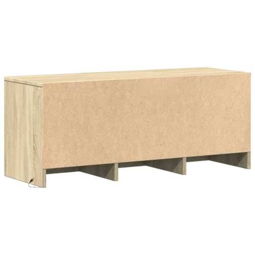 TV ormarić s LED svjetlima boja hrasta 97x34x40 cm drveni - sonoma hrast 1 97 cm Cijena
