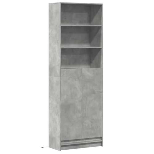 Visoka komoda LED siva betona 69x32,5x200 cm konstruirano drvo Beton siva 1 69 cm Cijena