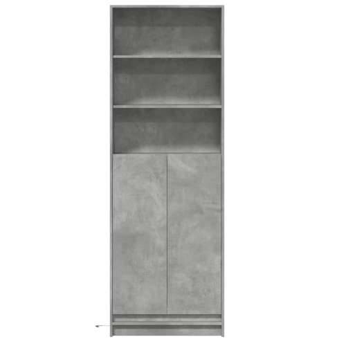 Visoka komoda LED siva betona 69x32,5x200 cm konstruirano drvo Beton siva 1 69 cm Cijena