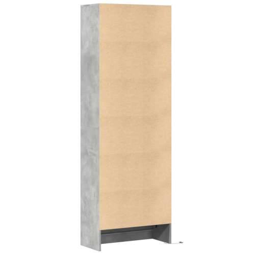 Visoka komoda LED siva betona 69x32,5x200 cm konstruirano drvo Beton siva 1 69 cm Cijena