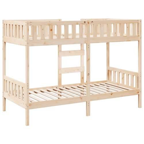 Krevet na kat 90 x 190 cm od masivne borovine - Prirodna 90 x 190 cm Cijena