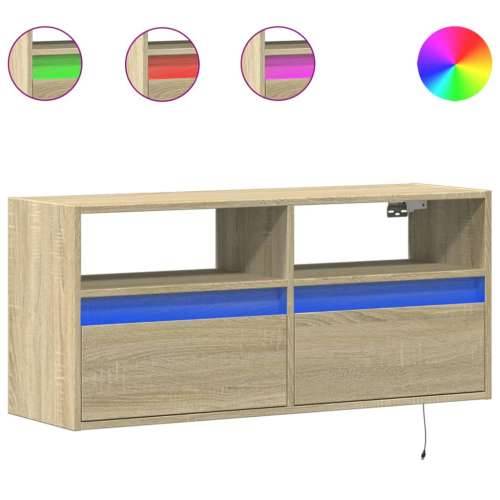 Zidni TV ormarić LED boja hrasta sonome 100x31x45 cm - sonoma hrast 1 100 cm Cijena
