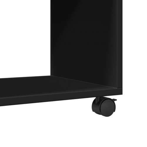 Pomični ormarić crni 72 x 33 x 42,5 cm konstruirano drvo - Crna 1 72 cm Cijena