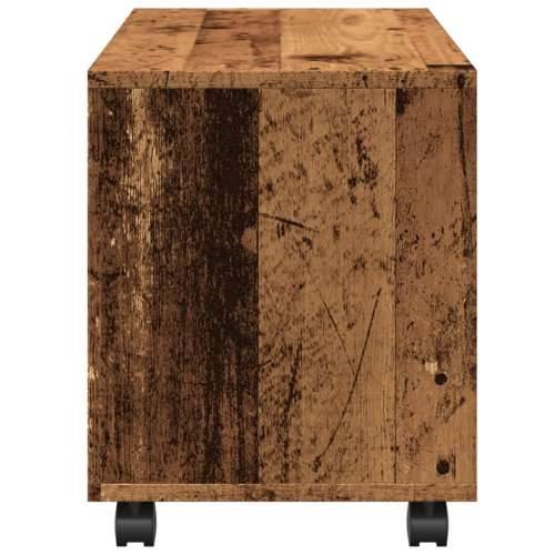 Pomični ormarić boja staro drva 72x33x42,5 cm konstruirano drvo - Staro drvo 1 72 cm Cijena