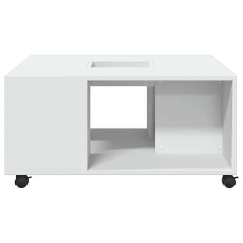 Stolić za kavu bijeli 80 x 80 x 40 cm od konstruiranog drva - Bijela 1 Cijena