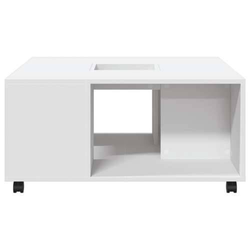 Stolić za kavu bijeli 80 x 80 x 40 cm od konstruiranog drva - Bijela 1 Cijena