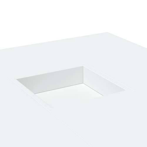 Stolić za kavu bijeli 80 x 80 x 40 cm od konstruiranog drva - Bijela 1 Cijena