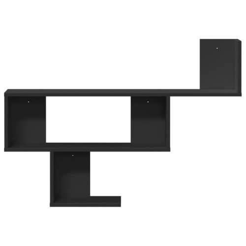 Zidna polica crna 100x15x70 cm od konstruiranog drva - Crna 1 Cijena