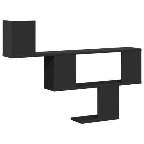 Zidna polica crna 100x15x70 cm od konstruiranog drva - Crna 1 Cijena