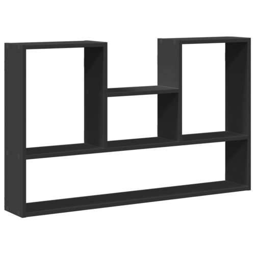 Zidna polica crna 99x15x60 cm konstruirano drvo - Crna 1 Cijena
