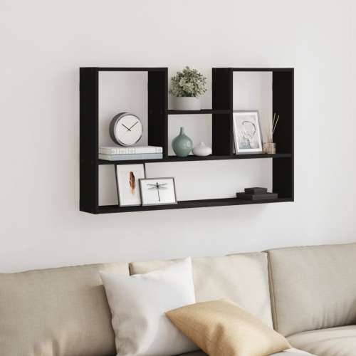 Zidna polica crna 99x15x60 cm konstruirano drvo - Crna 1 Cijena