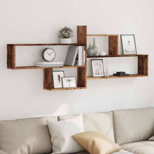 Zidna polica boja staro drvo 167,5x18x68 cm konstruirano drvo - Staro drvo 1 Cijena