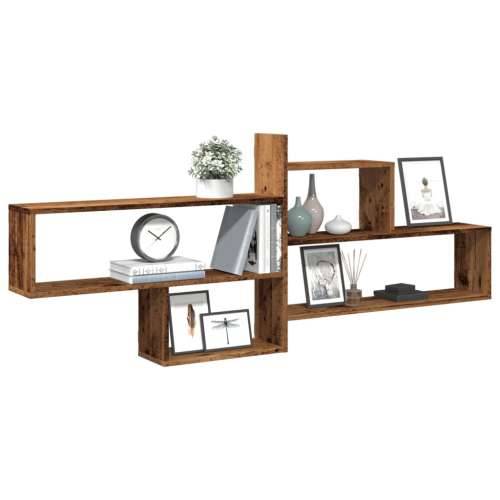 Zidna polica boja staro drvo 167,5x18x68 cm konstruirano drvo - Staro drvo 1 Cijena
