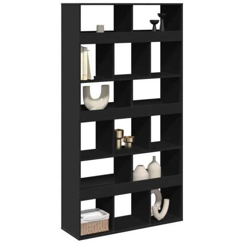 Paravan - Sobna pregrada crna 100 x 33 x 187,5 cm konstruirano drvo - Crna 1 187.5 cm Cijena