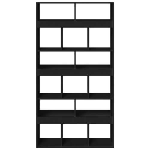 Paravan - Sobna pregrada crna 100 x 33 x 187,5 cm konstruirano drvo - Crna 1 187.5 cm Cijena