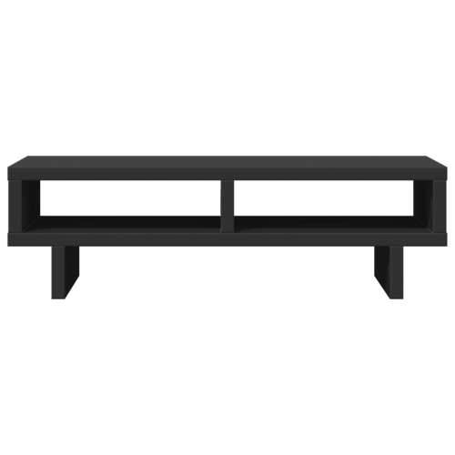 Stalak za monitor crni 50 x 27 x 15 cm od konstruiranog drva - Crna 50 x 27 x 15 cm Cijena