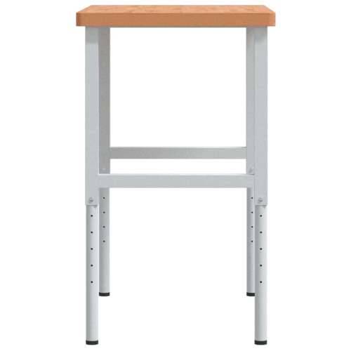Radni stol 100x60x(73-99,5) cm od masivne bukovine pravokutni - tamno smeđe i bijele boje 100 x 60 x (73-99.5) cm 1 Cijena
