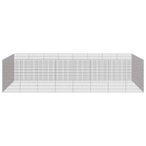 Ograda za životinje sa 24 ploča 54x100 cm od pocinčanog željeza - 54 x 100 cm 24-panel Cijena