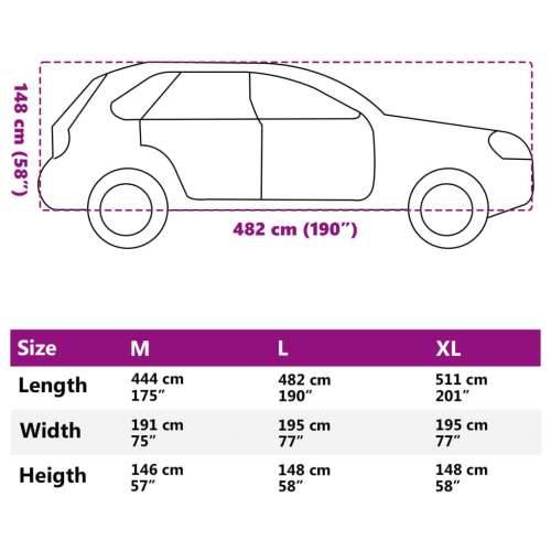 Automobilska navlaka za cijeli SUV protiv tuče L sivo-srebrna - l 1 SUV Cijena