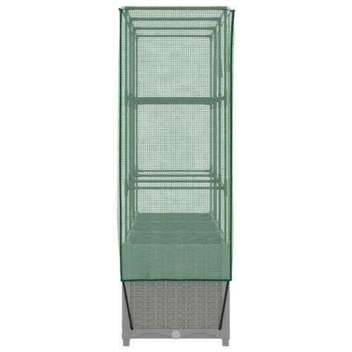 Povišena gredica s pokrovom za staklenik 120 x 40 x 138 cm - Svjetlosiva 120 x 40 x 138 cm 1 Cijena