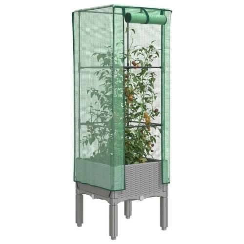 Povišena gredica s pokrovom za staklenik 40 x 40 x 140 cm - Svjetlosiva 40 x 40 x 140 cm 1 Cijena