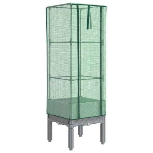 Povišena gredica s pokrovom za staklenik 40 x 40 x 140 cm - Svjetlosiva 40 x 40 x 140 cm 1 Cijena