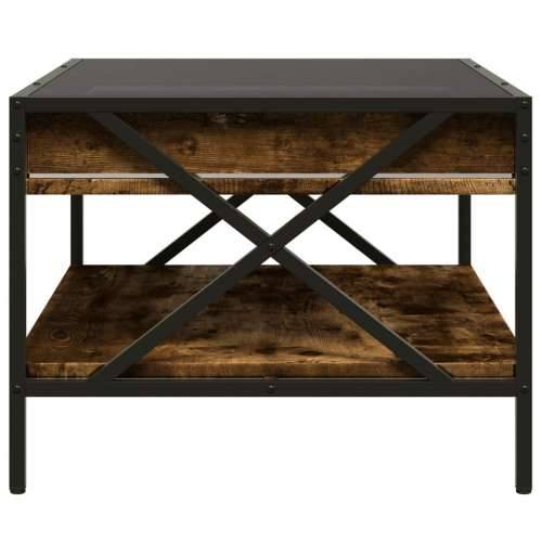 Stolić s beskonačnim LED svjetlima boja hrasta 70x50x38 cm - Dimljeni hrast 70 x 50 x 38 cm 1 Cijena