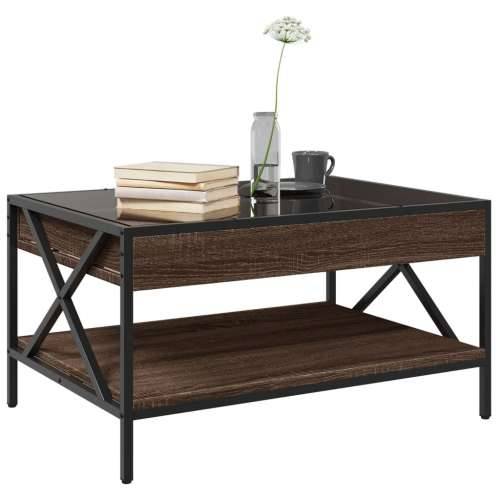 Stolić s beskonačnim LED svjetlima boja hrasta 70x50x38 cm - Smeđi hrast 70 x 50 x 38 cm 1 Cijena
