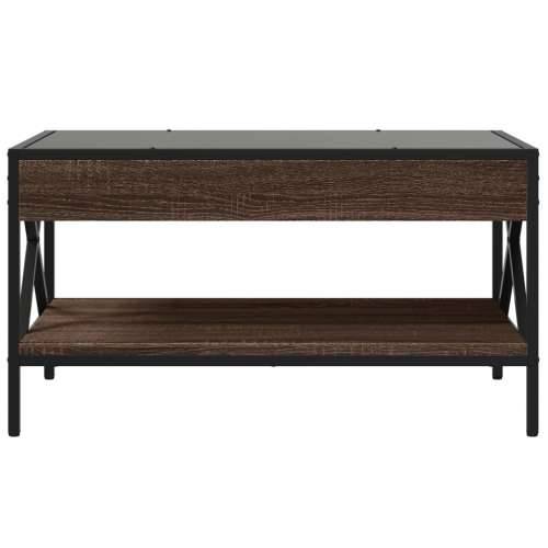 Stolić s beskonačnim LED svjetlima boja hrasta 70x50x38 cm - Smeđi hrast 70 x 50 x 38 cm 1 Cijena