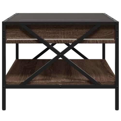 Stolić s beskonačnim LED svjetlima boja hrasta 70x50x38 cm - Smeđi hrast 70 x 50 x 38 cm 1 Cijena