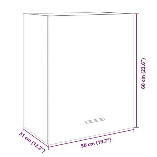 Zidni ormarić “Lyon” boja hrasta sonome 50x31x60 cm - sonoma hrast 50 x 31 x 60 cm 1 1x hanging cabinet (1 door) Cijena