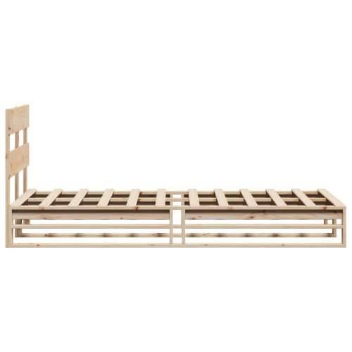 Okvir kreveta bez madraca 90 x 200 cm od masivne borovine - Prirodna 90 x 200 cm Cijena