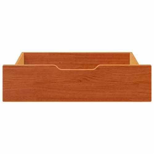Ladice ispod kreveta 2 kom voštano smeđe 75x55x17cm od borovine - Voštano smeđa 75 x 55 x 16 cm 1 Cijena