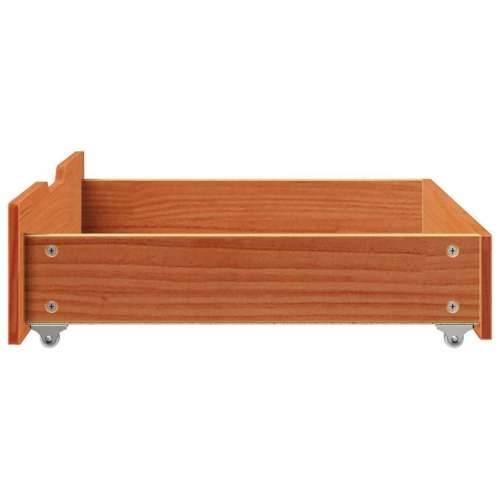 Ladice ispod kreveta 2 kom voštano smeđe 75x55x17cm od borovine - Voštano smeđa 75 x 55 x 16 cm 1 Cijena