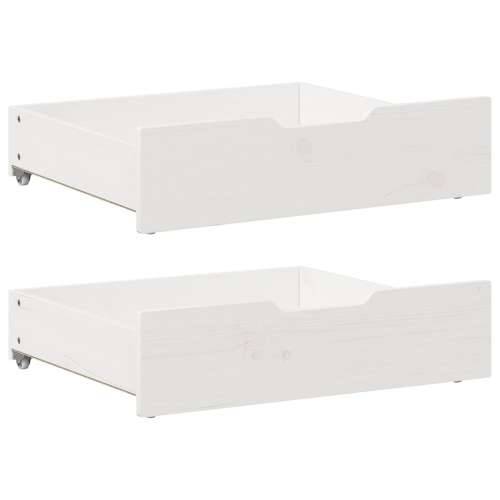 Ladice ispod kreveta 2 kom bijele 65x55x17 cm od borovine - Bijela 65 x 55 x 16 cm 1 Cijena