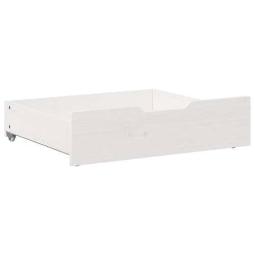 Ladice ispod kreveta 2 kom bijele 65x55x17 cm od borovine - Bijela 65 x 55 x 16 cm 1 Cijena