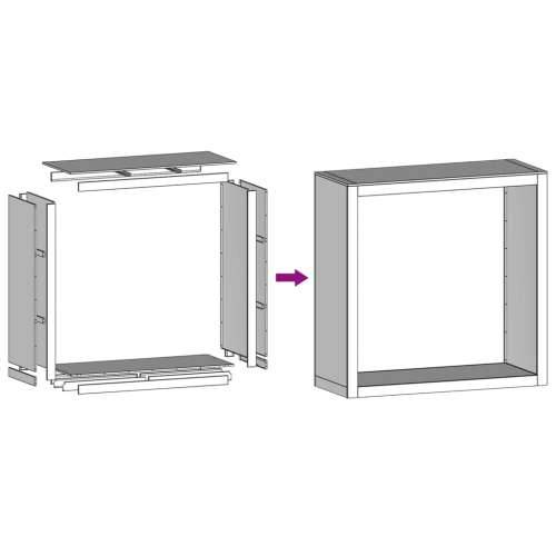 Stalak za drva za ogrjev bijeli 100x40x100 cm čelični - Čelik/bijela 100 x 40 x 100 cm Cijena