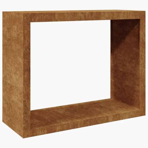Stalak za drva za ogrjev 100x40x80 cm Pohabani čelik - Otporni čelik / smeđa 100 x 40 x 80 cm Cijena