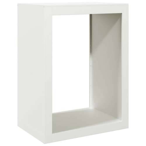 Stalak za drva za ogrjev bijeli 60x40x80 cm čelični - Čelik/bijela 60 x 40 x 80 cm Cijena
