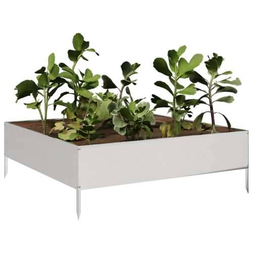 Povišena gredica - Vrtna gredica 100x100x33,5 cm nehrđajući čelik - Nehrđajući čelik / svjetlosiva 100 x 100 x 33.5 cm 1 Nehrđaj Cijena