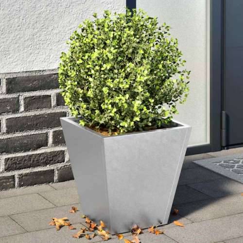 Vrtne sadilice 2 kom 30x30x30 cm od pocinčanog čelika - Pocinčani čelik / siva 30 x 30 x 30 cm 2 Cijena