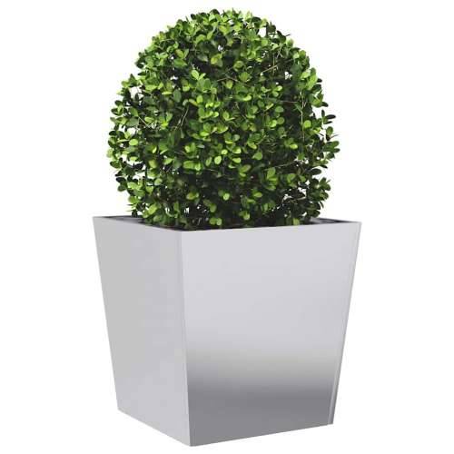 Vrtne sadilice 2 kom 50 x 50 x 50 cm od pocinčanog čelika - Pocinčani čelik / siva 50 x 50 x 50 cm 2 Cijena
