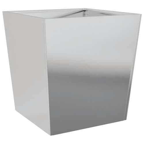 Vrtne sadilice 2 kom 50 x 50 x 50 cm od pocinčanog čelika - Pocinčani čelik / siva 50 x 50 x 50 cm 2 Cijena