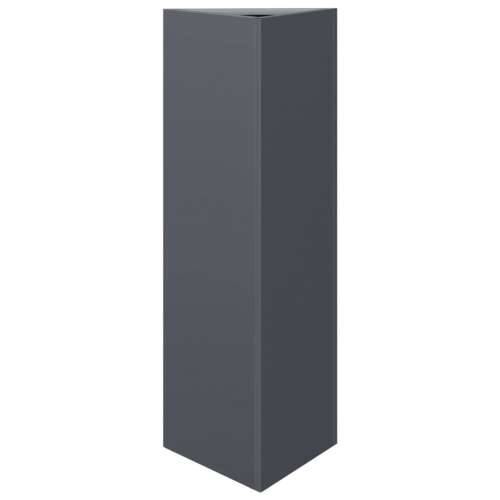 Vrtna sadilica antracit trokutasta 30x26x75 cm čelična - Čelik/antracit 30 x 26 x 75 cm 1 Cijena
